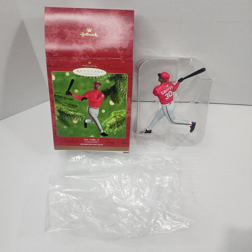 Ken Griffey Jr Hallmark 2000 Cincinnati Reds Baseball Ornament Hall of Fame New